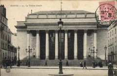 VINTAGE POSTCARD the Theater Graslin Nantes
