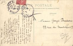 VINTAGE POSTCARD Nancy the municipal Theater Sets fire to the Cote on October 4th, 1906 spectators