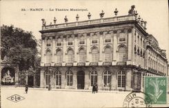 VINTAGE POSTCARD the municipal Theater Nancy