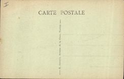 VINTAGE POSTCARD Nevers the place of the Republic the Theater and the Tower the Middle Ages of the Ducal Palate