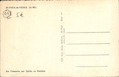 CPA Saint Paul Du Var Ses remparts son eglise sa fontaine