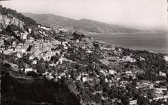 VINTAGE POSTCARD Roquebrune View
