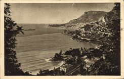 CPA Roquebrune Vue laterale vers Monte Carlo Monaco 