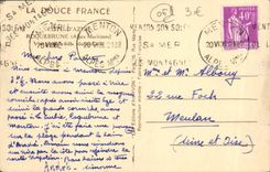 VINTAGE POSTCARD Roquebrune Seen side towards Monte Carlo Monaco