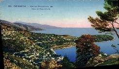 CPA Cap Martin Vue sur Roquebrune