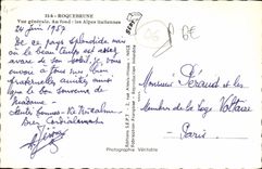 MODERN CARD Roquebrune View At the Bottom the Italian Alps