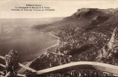 CPA Principaute de Monaco et la Turbie Panorama vu d'une des terrasses du Vistaero 