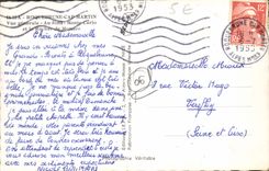 MODERN CARD Roquebrune Cape Martin View Monte Carlo and the rock of Monaco