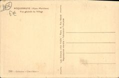 CPA Roquebrune Cap Martin Vue Generale du Village