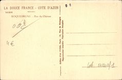 CPA Roquebrune Cap Martin Rue du Chateau