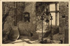 VINTAGE POSTCARD Roquebrune Cape Martin Interior of the Tower of the Fort