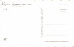 POSTAL MODERNA aldea de Roquebrune que el castillo ilumina