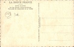 POSTAL de la VENDIMIA el cabo Martin vista del redondo no de Turbie