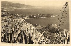 CPA Roquebrune Le Cap Martin vu du rond point de la Turbie