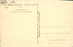 Cabo Martin de Roquebrune de la POSTAL de la VENDIMIA la aldea vista de la cornisa grande