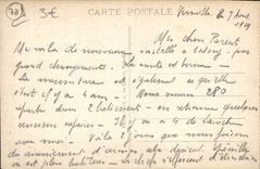 POSTAL Versalles de la VENDIMIA el parque la cueva de los baños de Apolo