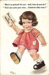 VINTAGE POSTCARD Illustrator Child