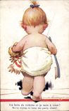 VINTAGE POSTCARD Illustrator Tempest Child