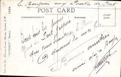 VINTAGE POSTCARD Illustrator strong Man and Strong woman