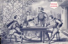 VINTAGE POSTCARD Bordeaux Quinquina