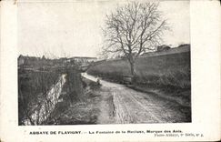 VINTAGE POSTCARD Abbaye of Flavigny the fountain of the Recluse Marks Anises