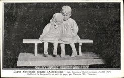 VINTAGE POSTCARD National league against alcoholism