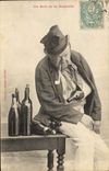 CPA Alcool Un ami de la bouteille 