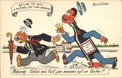 CPA Alcool Jean de Preissac Chien