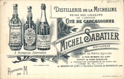 CPA Distillerie de la Micheline Carcassonne Michel Sabatier Alcool