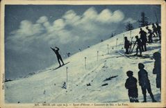 CPA Sports d'hiver Ski Beuil Concours de ski La piste 