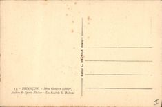 VINTAGE POSTCARD Winter sports Ski Briançon Genevre Mount a jump of K Balmat