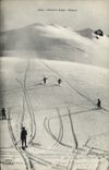 CPA Sports d'hiver Ski Dans les Alpes skieurs 