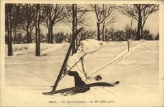 CPA Sports d'hiver Ski Le ski Une pelle 