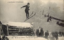 CPA Sports d'hiver Ski Le ski au Lioran Saut au grand tremplin 