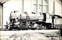 Real photo Castres Hermann Train Engine
