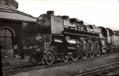 VINTAGE POSTCARD Train Engine Has 18 Machine 241007