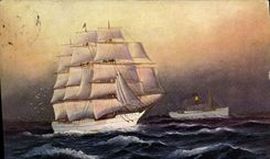 CPA Bateau Voilier 