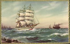 CPA Bateau Voilier 