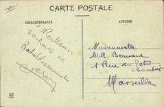 VINTAGE POSTCARD Militaria Castelnaudary Barracks the barracks Building of left