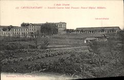 VINTAGE POSTCARD Militaria Barracks Holy Castelnaudary News barracks François New Military hospital