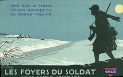 CPA Militaria Les foyers du soldat Union Franco americaine YMCA