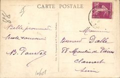 VINTAGE POSTCARD Militaria Way of the Ladies the cemetery of Cerny in Laonnois