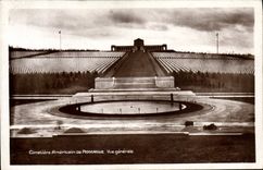 CPA Militaria Cimetiere americain de Romagne Vue generale