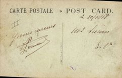 VINTAGE POSTCARD Militaria Canteen of the two flags for the persons on leave American Red Cross Promenade the reception