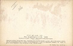 CPA Militaria Rue Royale Soldats americains