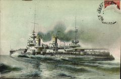 VINTAGE POSTCARD Bateau War Armours