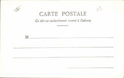 VINTAGE POSTCARD Bateau War Official visit has edge of the squadron