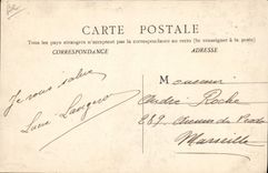 VINTAGE POSTCARD Boat War Trawl-net on the Saone Schneider Building sites & Co Destroyers in construction