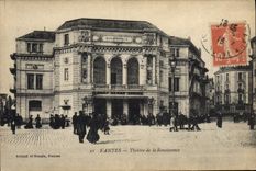 VINTAGE POSTCARD Nantes the theater of Renaissance