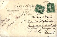 VINTAGE POSTCARD Nimes the theater